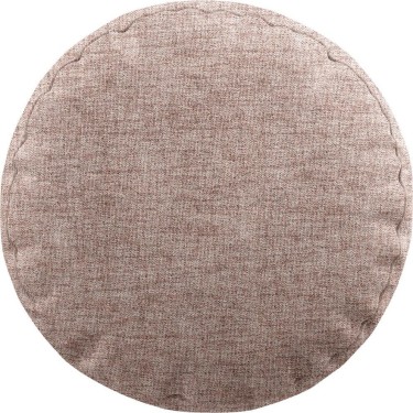 Подушка круглая «Кортин» рогожка димаут пыльный розовый
