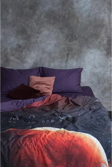 Постельное бельё "Этель" 2 сп Red planet 175*215 см, 220*240 см, 50*70 см - 2 шт