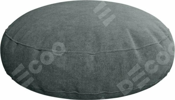 Подушка круглая Cortin вельвет серый