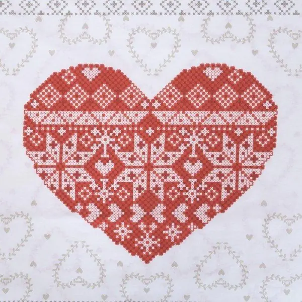 Постельное бельё "Этель" 2 сп Heart 175*215 см, 200*220 см, 70*70 см -2 шт, 100% хл, бязь