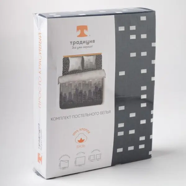 Постельное бельё евро"Традиция: Манхеттен", 200х217 см, 220х240 см, 70х70 см - 2 шт