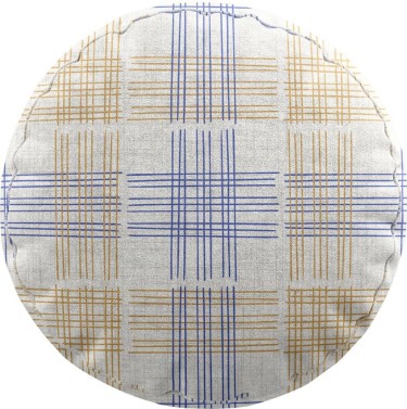 Подушка круглая Cortin «Клетки кантри»
