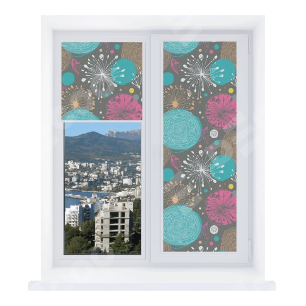 Рулонная штора Уни 2 с принтом Милый гранж