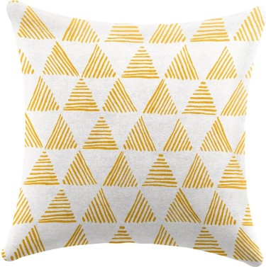 Подушка квадратная Cortin «Желтые треугольники»