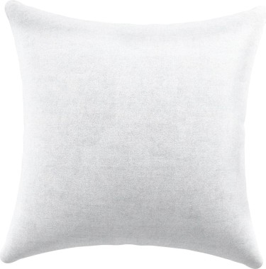 Подушка квадратная «Кортин» вельвет белоснежный