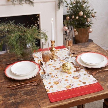 Дорожка на стол &quot;Этель&quot; Golden Christmas 30х70 см, 100% хл, саржа 190 гр/м2