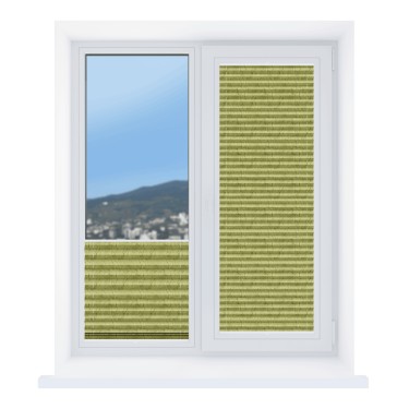 Штора плиссе Краш перламутр фисташковый