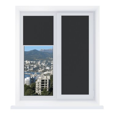 Рулонная штора Уни 2 Респект DM черный 36