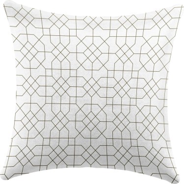 Подушка квадратная Cortin «Орнамент из тонких линий»