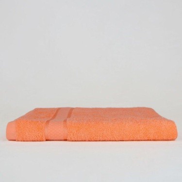 Полотенце махровое гладкокрашеное Турон Текс 50х90см, персик, 360г/м, хл100%