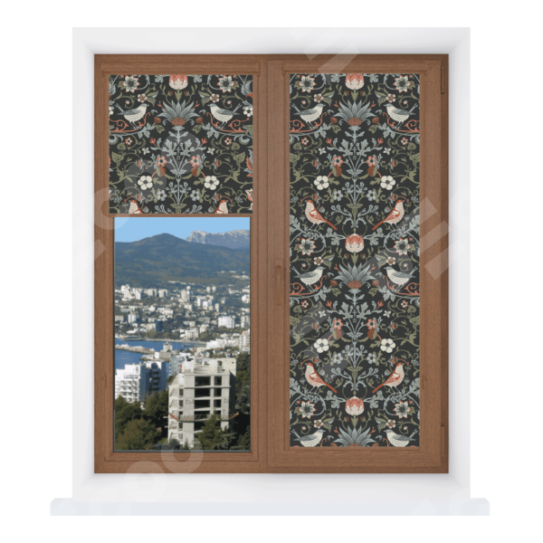 Рулонная штора Уни 2 с принтом Зачарованные птицы