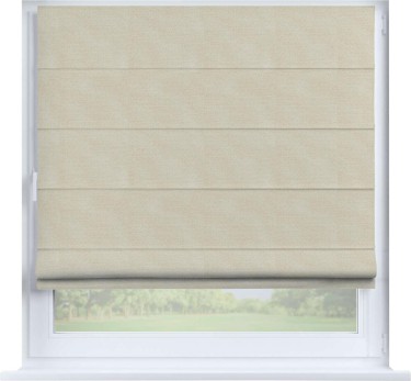Римская штора «Кортин» на створку, ткань лён димаут, бежевый