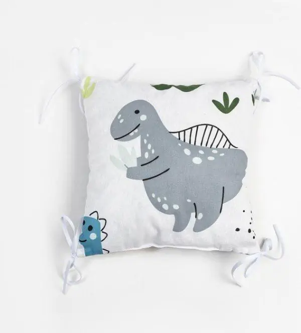 Бортики в кроватку Крошка Я "Little dino" (35х35 см - 8 шт), 100% хлопок