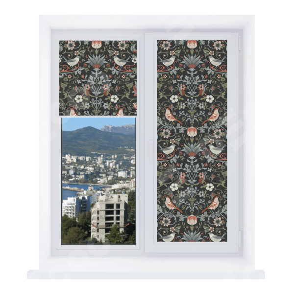 Рулонная штора Уни 2 с принтом Зачарованные птицы