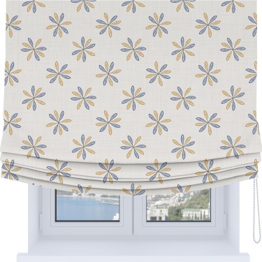 Римская штора Soft с мягкими складками, «Ромашки кантри»
