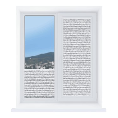 Штора плиссе Зимние чары серый