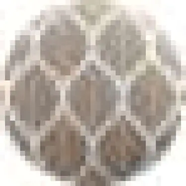 Подушка круглая Cortin «Листья геометрия»