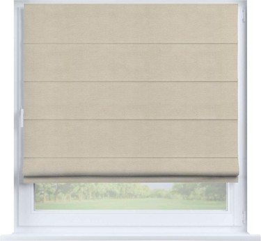 Римская штора «Кортин» на створку, ткань лён кашемир шампань