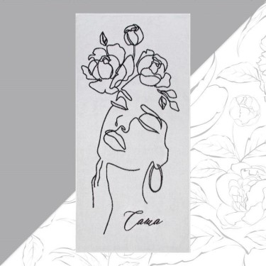 Полотенце именное махровое Этель «Саша» 70х130см, 100% хлопок, 420гр/м2