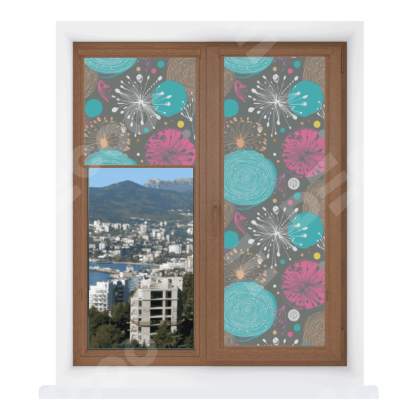 Рулонная штора Уни 2 с принтом Милый гранж