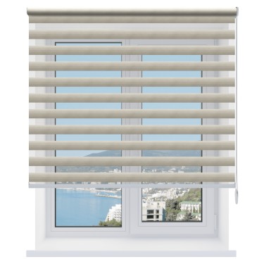 Рулонная штора День-ночь Libra серый