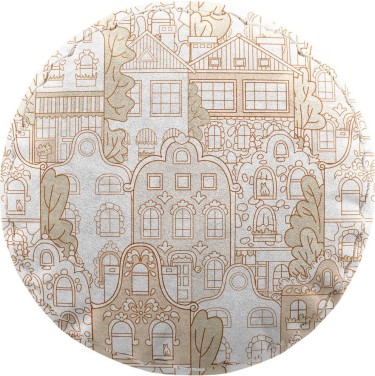 Подушка круглая Cortin «Милый городок»