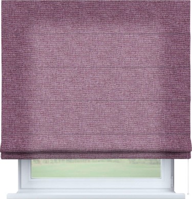 Римская штора «Кортин» для проема, ткань лён кашемир сиреневый