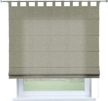 Римская штора на петлях «Кортин», ткань твид кофейный